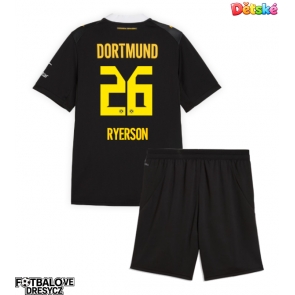Borussia Dortmund Julian Ryerson #26 Dětské Venkovní dres komplet 2026-27 Krátký Rukáv (+ trenýrky)